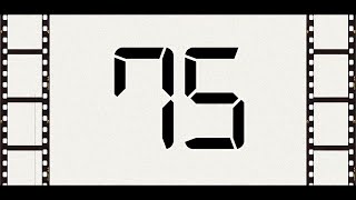 Countdown from 75 to 0 (Retro)