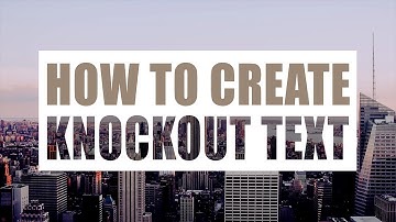 How to Create Knock Out Text Using HTML and CSS