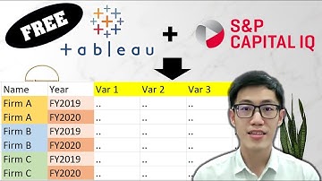 10 Minutes Simple Guide | How to Download S&P Capital IQ Data in Long Panel Format with FREE Tableau