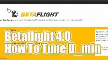 Betaflight 4.0 D_min | GREAT PROPWASH WITH COOL MOTORS IS NOW POSSIBLE
