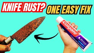 How to Remove Rust from Kitchen Knives FAST 💥🔪