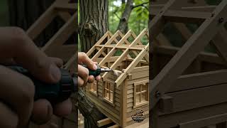 Miniature Tree House 🌳I Built a Tiny Luxury Tree House | Miniature DIY Construction Timelapse