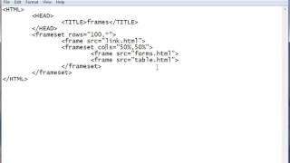 what is nested frames with example in html