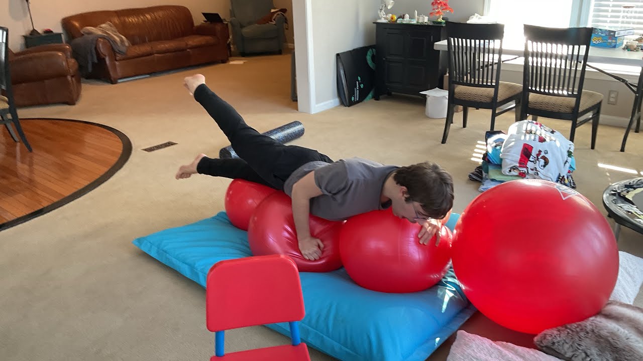 Kid Builds Wipeout Course In The House 