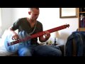 Black Sabbath - Ironman on home made bottle bass guitar