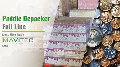 Mavitec Paddle Depacker - Cans & Mixed Waste - Spain