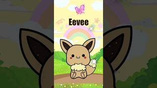 Eevee Drawing and Coloring Animation for Kids Toddlers Preschoolers #pinkbutterflyart #pokemon