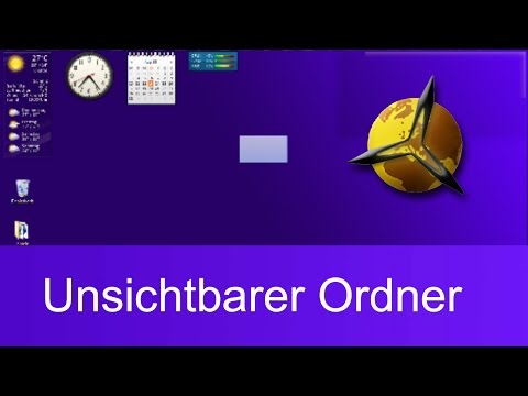 Video: So Machen Sie Einen Ordner Auf Dem Desktop Unsichtbar