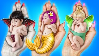 Mermaid, Vampire and Fairy Became Parents!