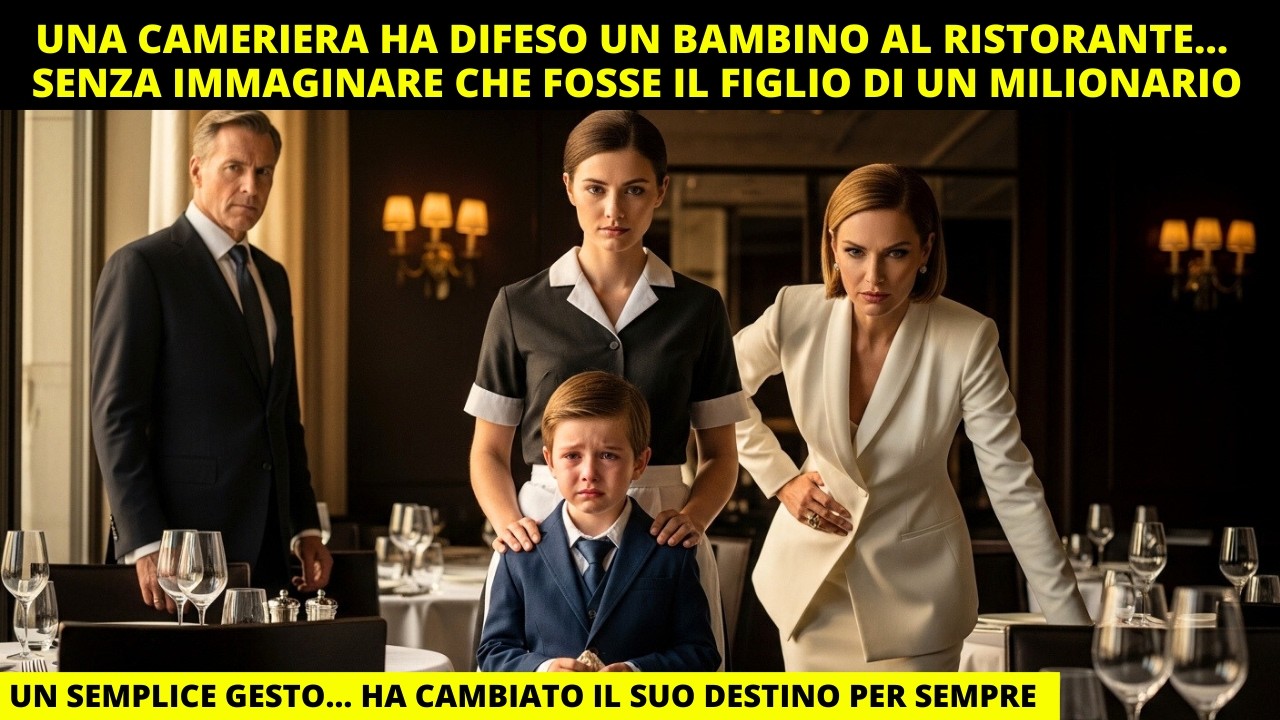 CAMERIERA HA DIFESO UN BAMBINO AL RISTORANTE… SENZA IMMAGINARE CHE FOSSE IL FIGLIO DI UN MILIONARIO