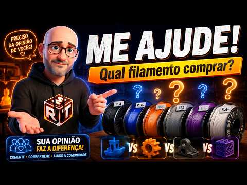 Filamentos para impressora. Preciso da sua ajuda!