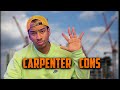 5 cons of being a carpenter