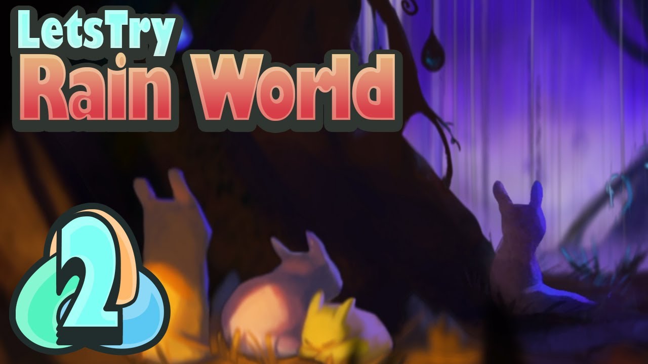 Hiding from Green Death Lizards in Rain World: Jump, Climb, Fight, Eat, Throw, Run! Let's Play Ep 2