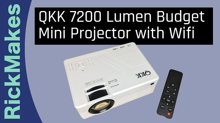 QKK 7200 Lumen Budget Mini Projector with Wifi