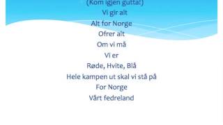 Video thumbnail of "Alt for Norge lyrcs"