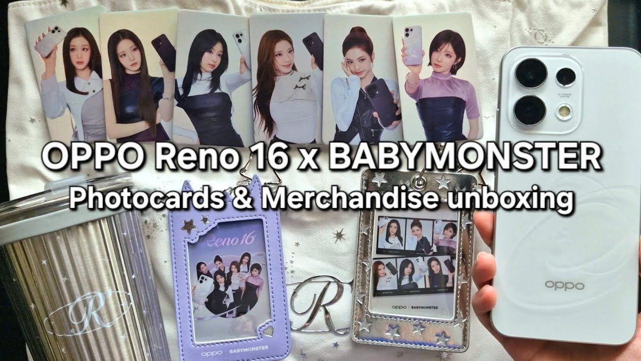 OPPO Reno 16 x BABYMONSTER Photocard & Merchandise Unboxing - YouTube