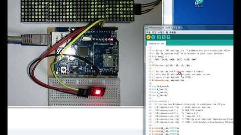 arduino ethernet shield w5100 테스트 해보기