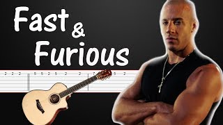 Miniatura de "The Fast and the Furious | Guitar Tabs Tutorial (Guitar lesson)"