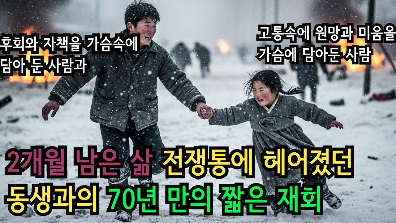 70년 만에 찾은 여동생... 그런데 북한 보위부가 움직이기 시작했습니다 