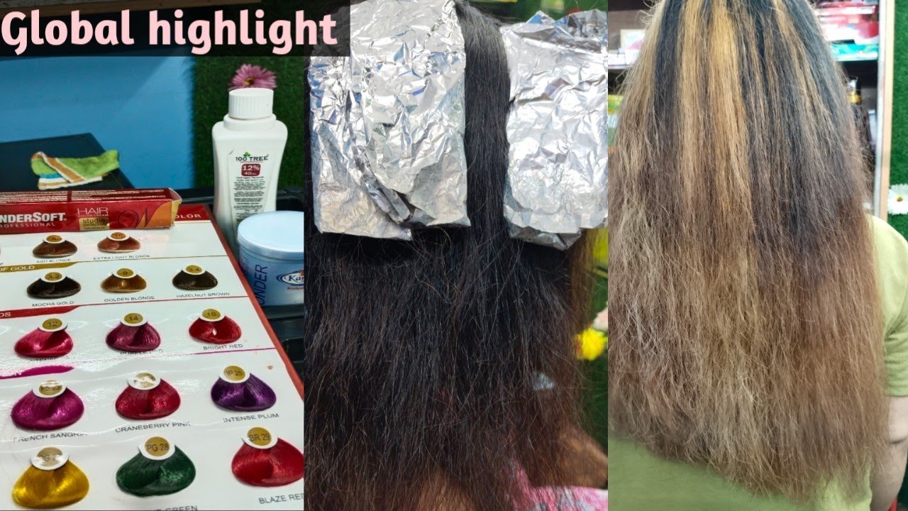 global highlight kaise karte hain/10 min mein sikhe parlour jasi