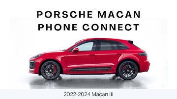 How to connect your cell phone to your 2022-2024 Porsche Macan and then how to delete other phones.