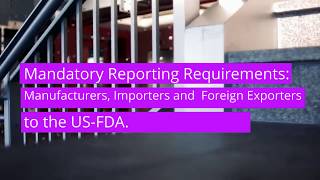 FDA Registration   FDA Agent   FDA Certification