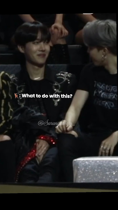 Hobi & Jin are so done with Jimin' Flirty behavior in the award show😅💯😝