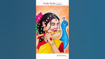 Radha Rani Drawing🌸#shortsviral #painting #artist #youtube #shorts #short #radha #radhakrishna #yt