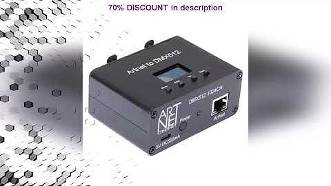 A must-have product! ArtNet DMX512 RDM Ethernet Lighting Controller Interface 2 Universe 1024 Disc