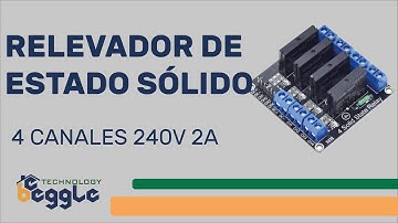 Módulo Relevador De Estado Sólido 4 canales