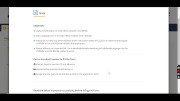 COMEDK UGET 2021 Application (Started) - How to Fill COMEDK UGET/ Uni GAUGE 2021 Application Form