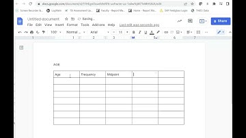 Creating Frequency Distributions in Google Docs