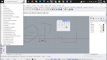 Rhino matrix very basic Line tools and basic introduction tools