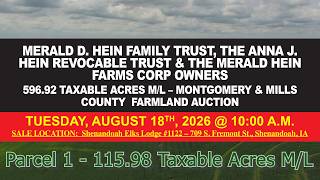 Hein Farmland Auction   Parcel 1