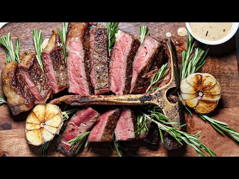 Perfect Pan Seared T-Bone Steak |  ABERDEEN ANGUS           T BONE STEAK #steak #beefsteak