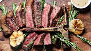 Perfect Pan Seared TBone Steak |  ABERDEEN ANGUS           T BONE STEAK #steak #beefsteak