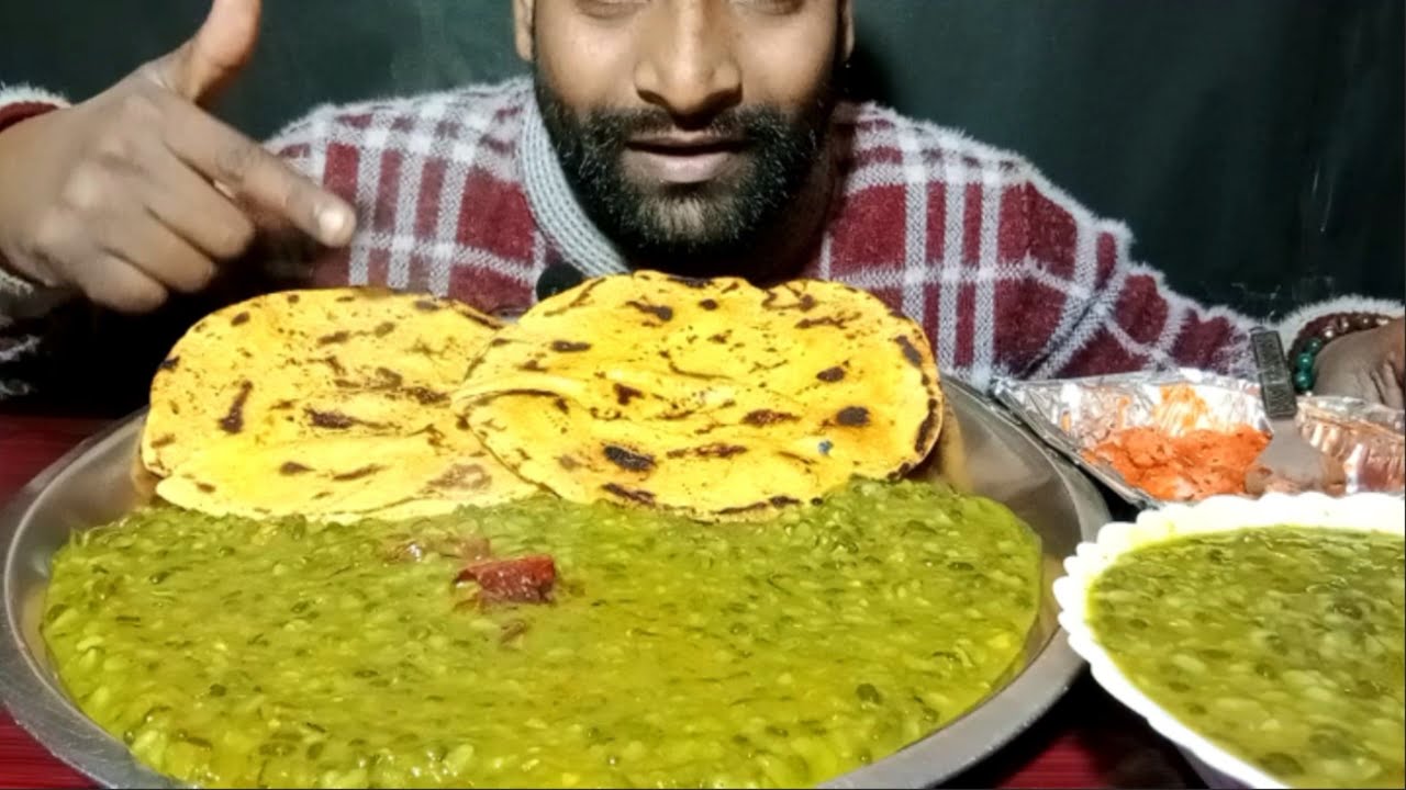 Tasty Urad ki Daal With Butter Makka Roti Mukbang | Chatora ki Duniya | indian Food Mukbang 