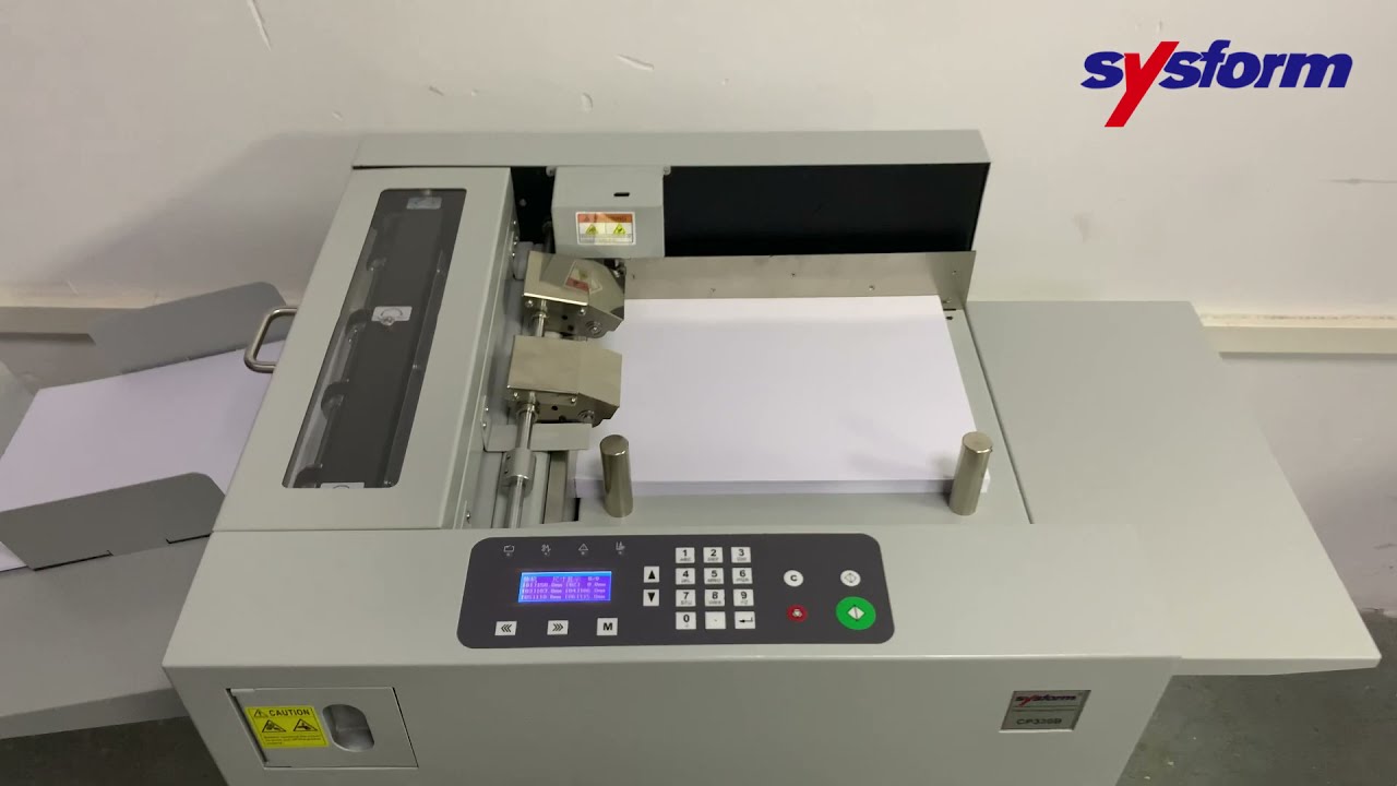 Sysform CP330B Roller Feed Digital Paper Creaser