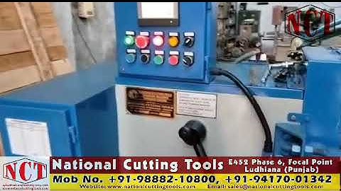 How to make best quality thread on automatic threading machine for rod bar rebar anchor bolt