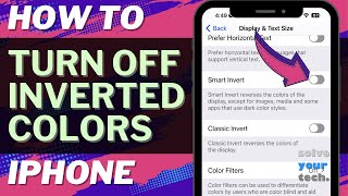iOS 17: How to Turn Off Inverted Colors on iPhone