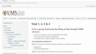 How to submit an assignment via SmartUMS