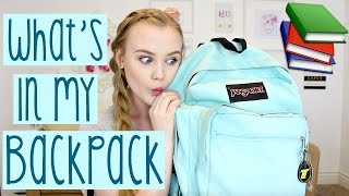 What's In My Backpack 2016!