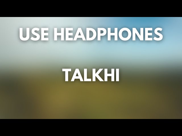 Ehsan Daryadel - Talkhi (8D AUDIO) احسان دریادل - تلخی