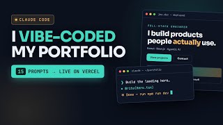 I Built My ENTIRE Developer Portfolio with Claude Code (Full Vibe-Coding Tutorial 2026)