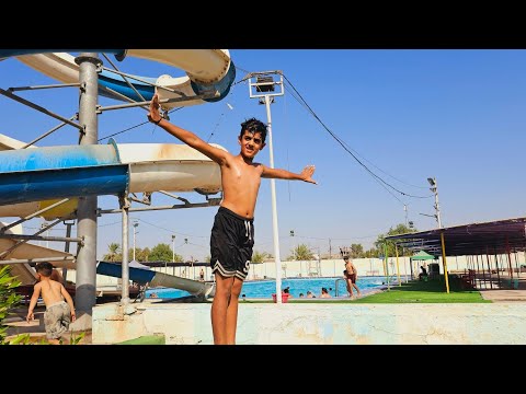 حمودي أول مافتح المسبح دك زروكات وتحديات شباب حمودي يعرف يسبح كتبولي 