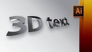illustrator cc: 3D glossy text