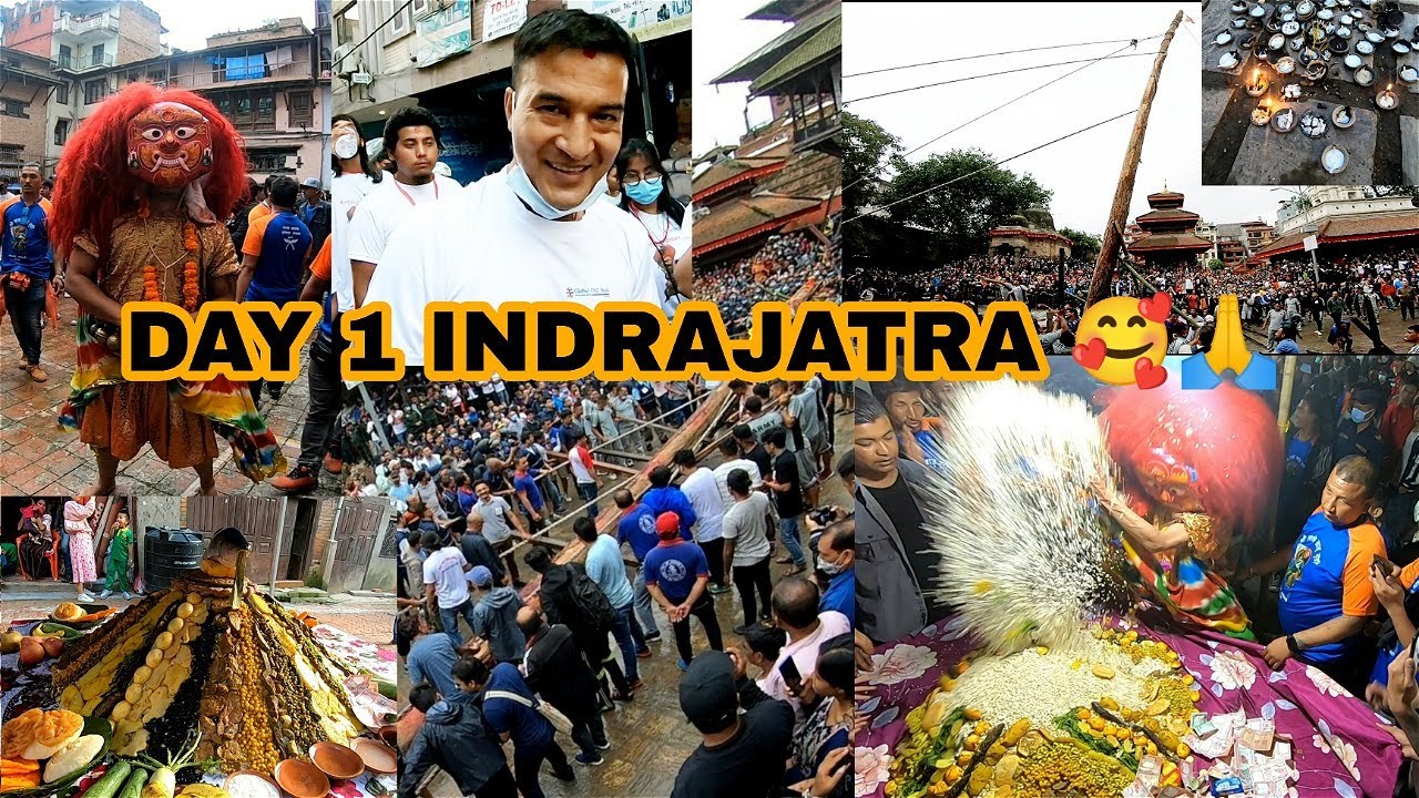 Day 1 INDRAJATRA 🙏🥰// YOSHI/LINGA🪵 // MAJIPAT LAKHEY 🤟// OPAKU // JATRA🇳🇵 // chuliya_fam //