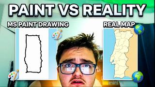 Attempting to Draw Countries From Memory in MS Paint