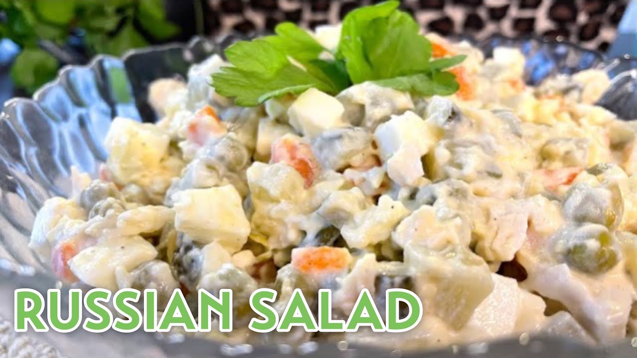 The AUTHENTIC Classic Russian Salad Recipe Olivye. YouTube