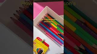 People sharpen a pencil People sharpen a pencil